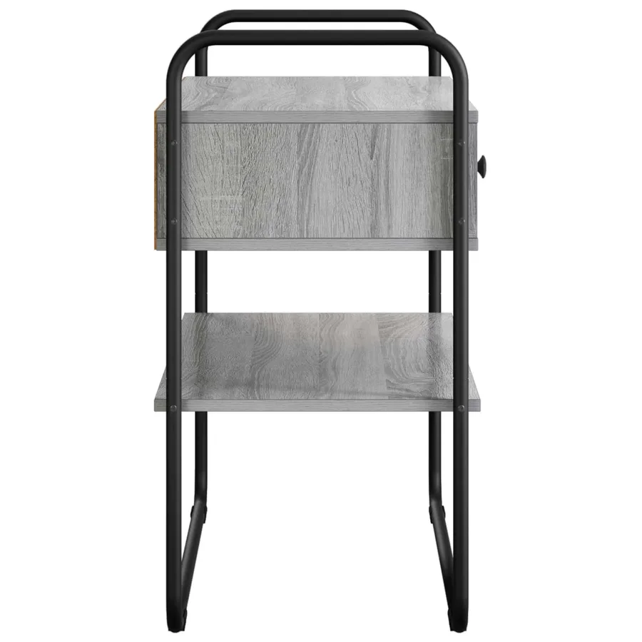 Table console Sonoma gris 100 x 40 x 75 cm Bois d'ingénierie - 6