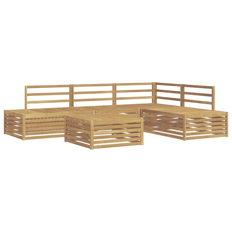 6 pcs Ensemble de canapés d'extérieur Blanc - 2