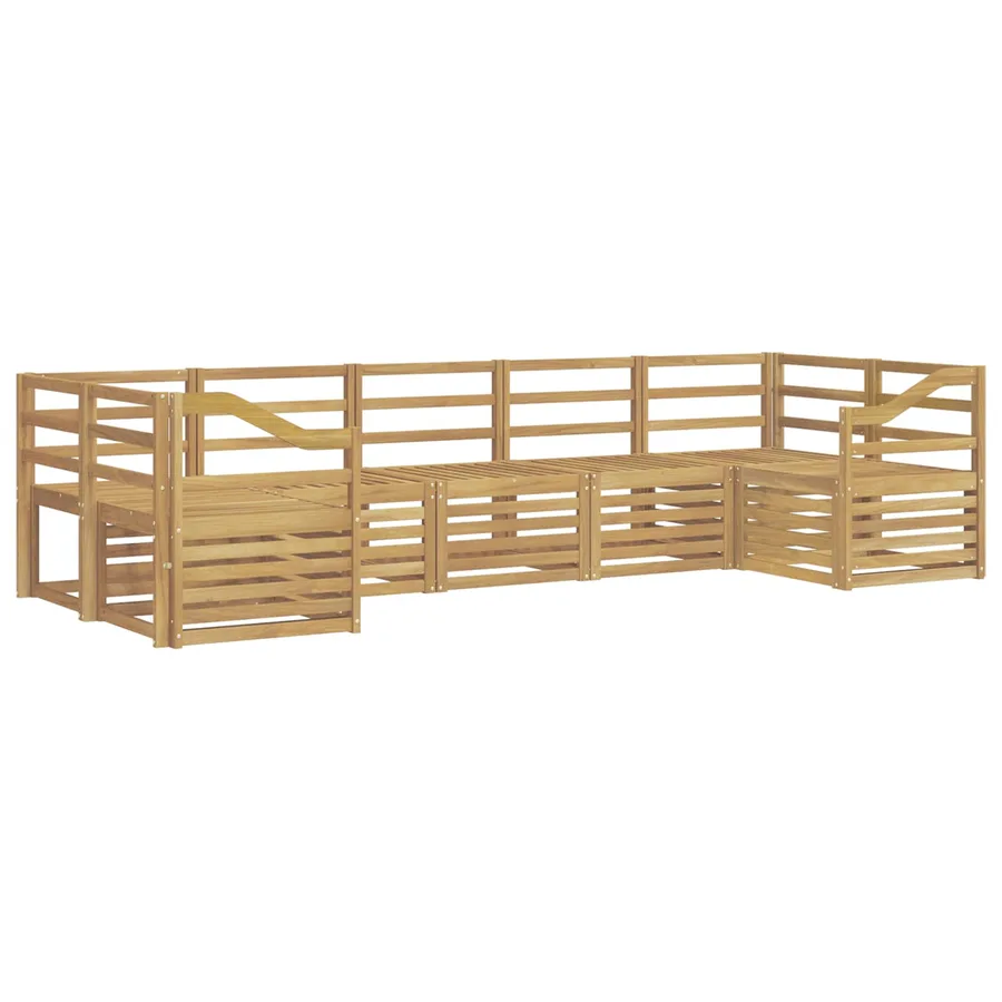 Ensemble de canapés d'extérieur 7 pcs Blanc 304 x 126,5 x 73 cm - 2