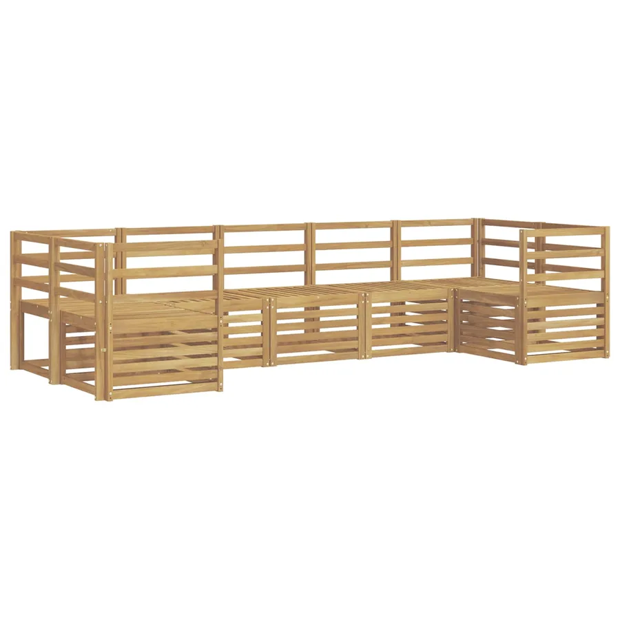 Ensemble de canapés d'extérieur 7 pcs Blanc 304 x 126,5 x 73 cm - 2