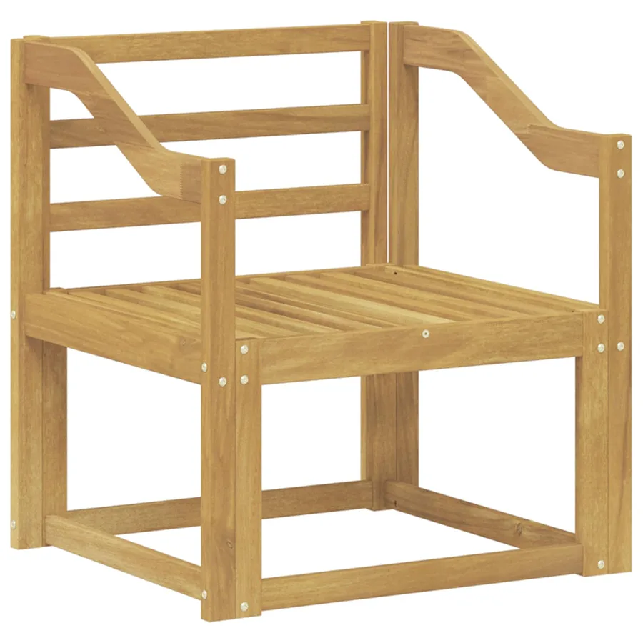 Ensemble de canapés d'extérieur Bois d'Acacia Massif Blanc - 2
