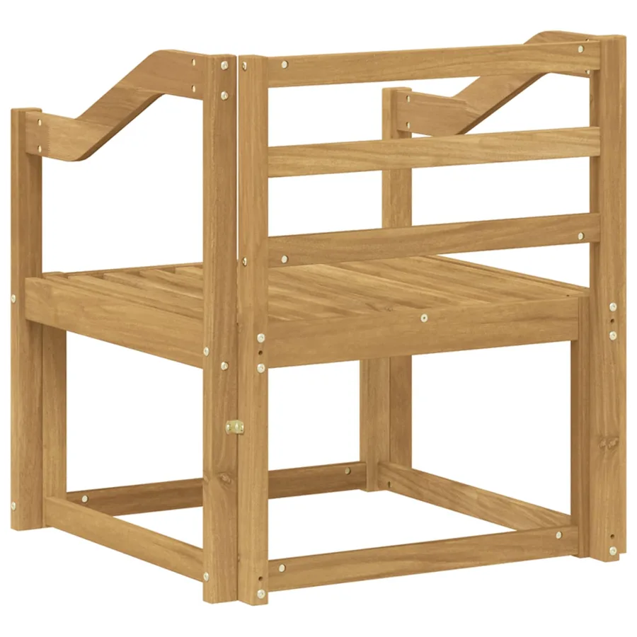 Ensemble de canapés d'extérieur Bois d'Acacia Massif Blanc - 5