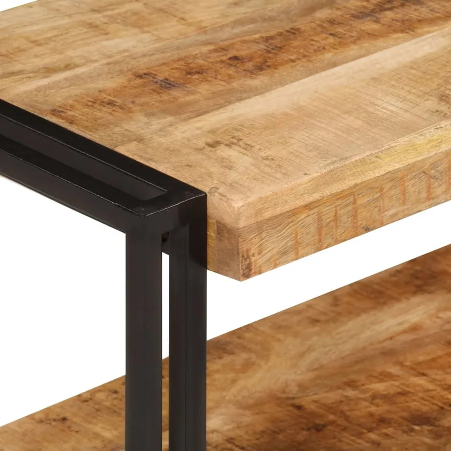 Meuble TV 160x30x40 cm bois massif de manguier - 5