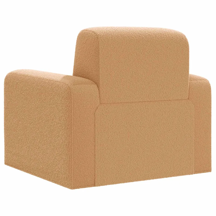 Fauteuil Beige Bouclé - 5