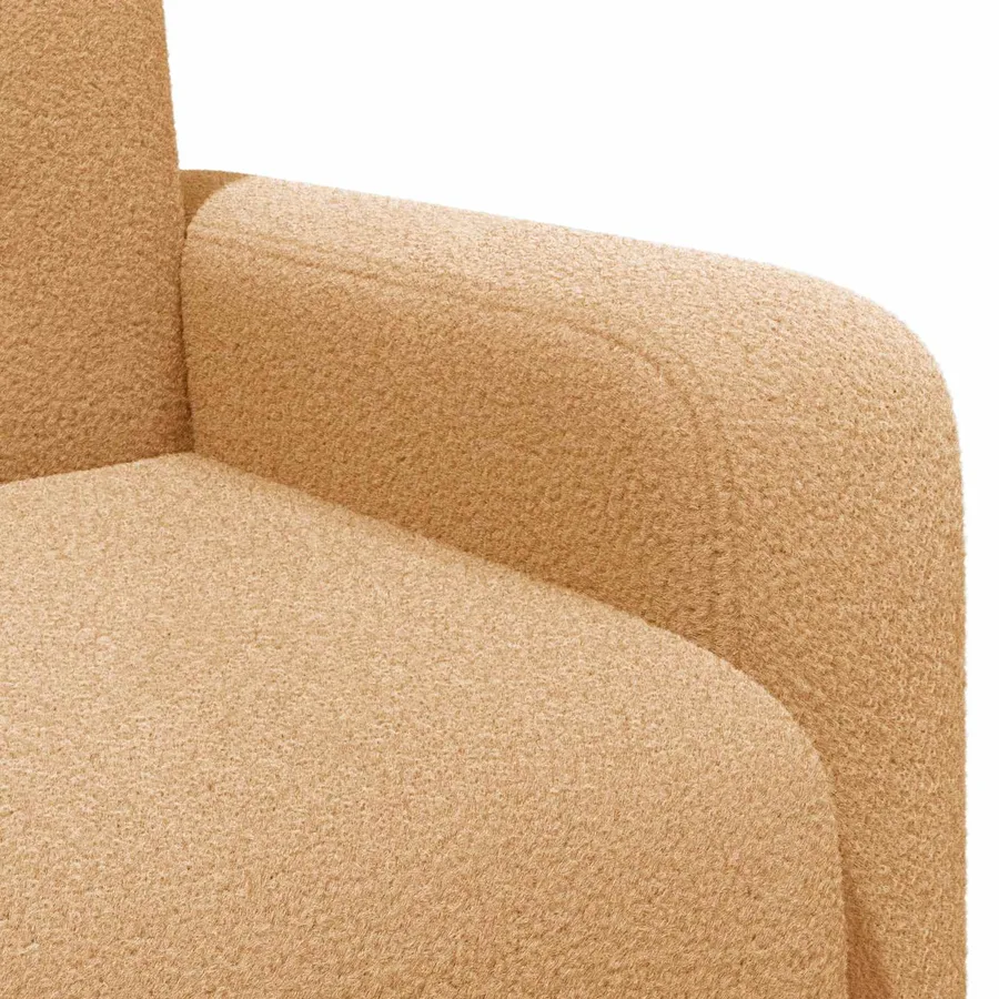 Fauteuil Beige Bouclé - 6
