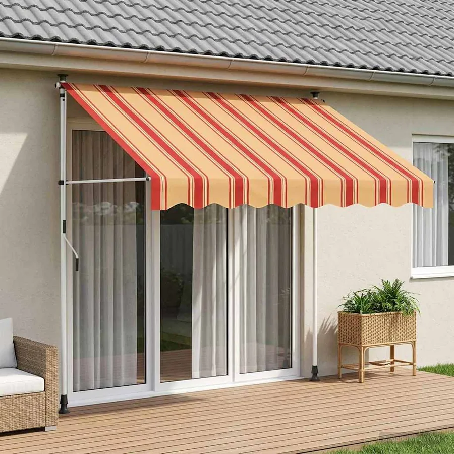 Auvent rétractable manuel Multicolore 150 x 115 x 300 cm