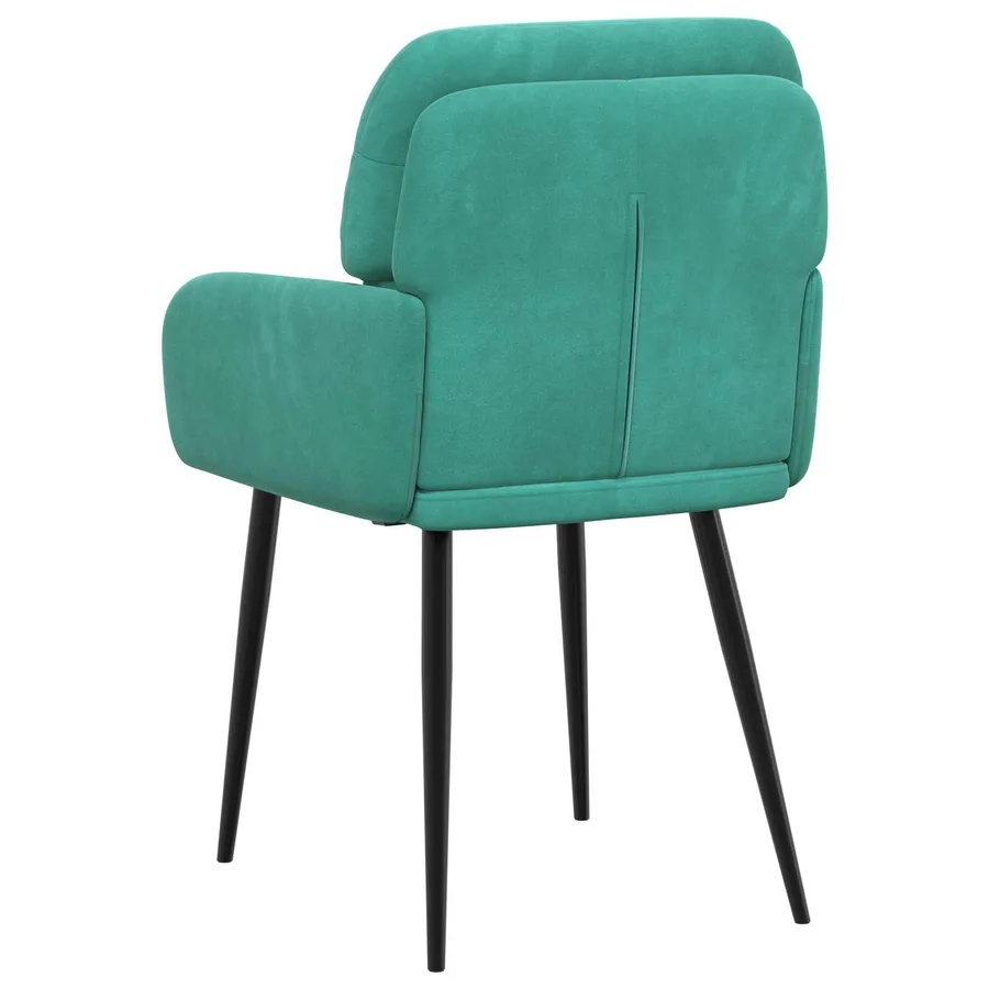 Chaises de salle à manger 2 pcs Velours Turquoise - 5