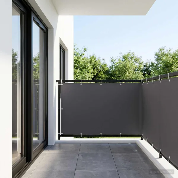 Écran de confidentialité pour balcon 1,2 x 15 m