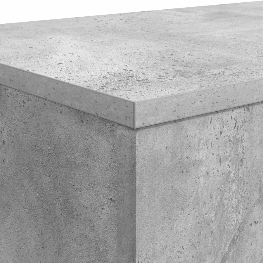 Table basse Gris béton 102 x 35 x 75 cm Bois d'ingénierie - 8