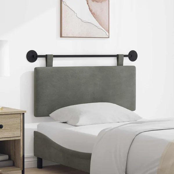Tête de lit suspendue Tissu en velours côtelé