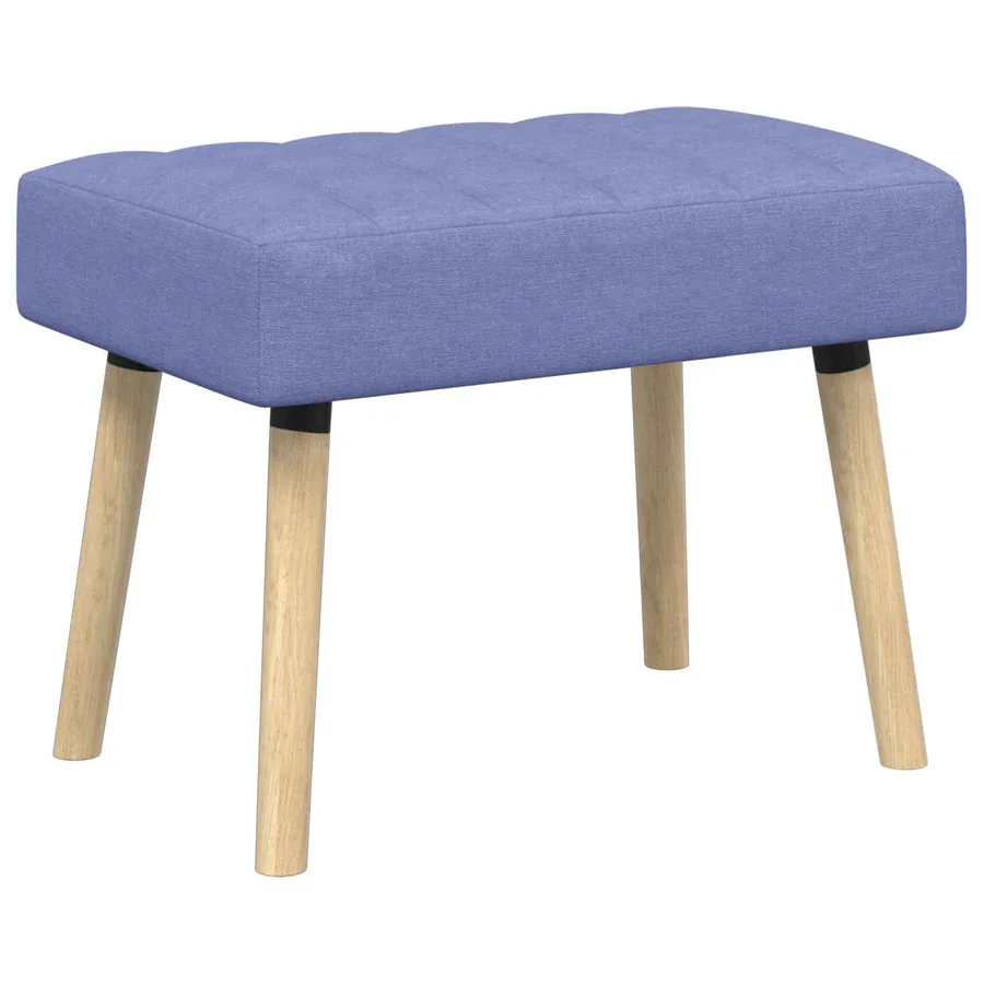 Banc capitonné canal Bleu denim 60 x 40 x 45 cm Tissu - 2