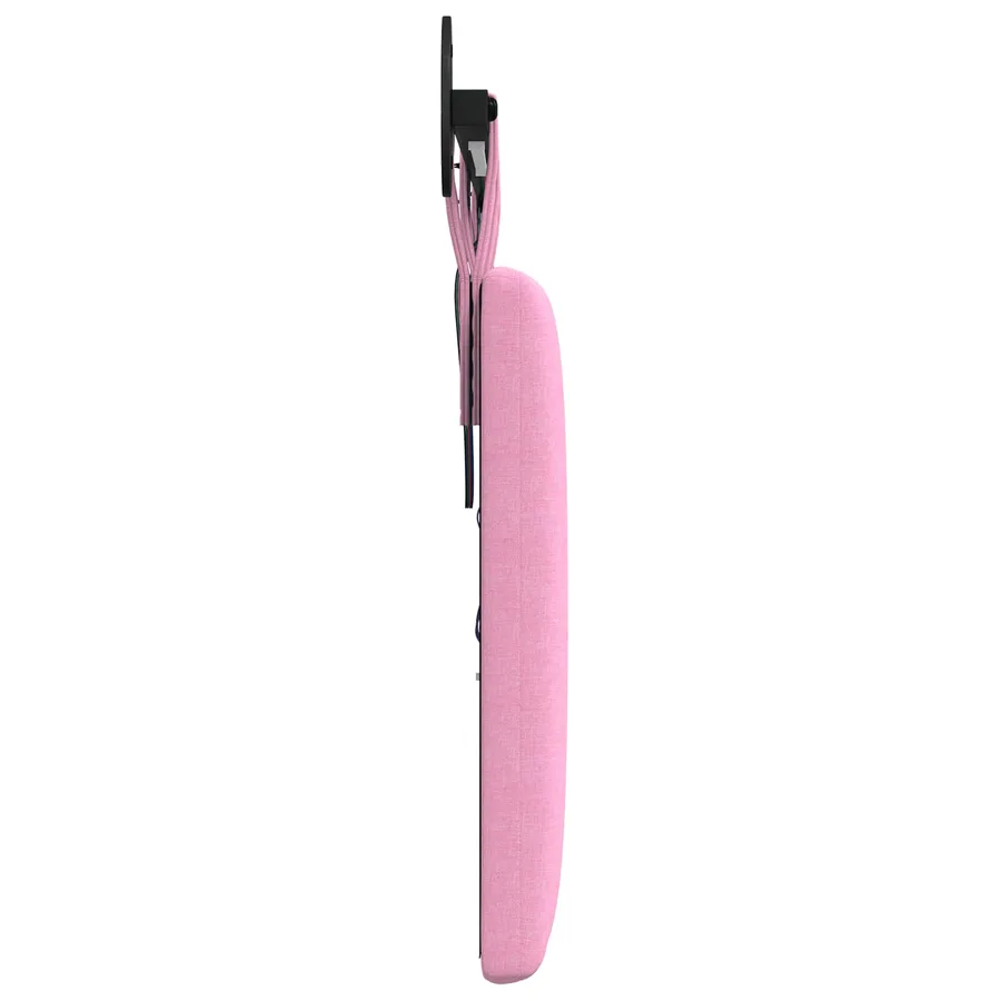 Tête de lit suspendue Avec lumière LED Rose Tissu - 7
