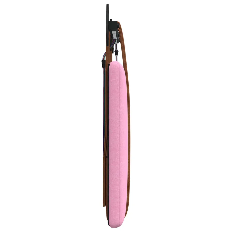 Tête de lit suspendue Avec lumière LED Rose PU antique - 7