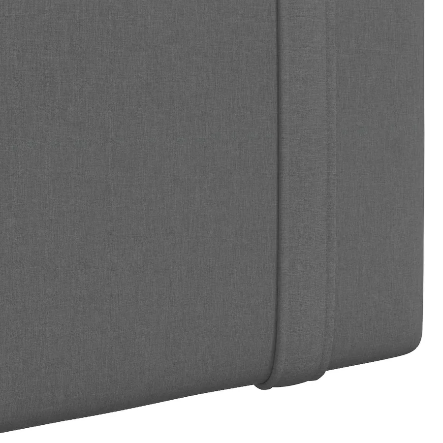 Tête de lit suspendue Avec lumière LED Gris foncé Tissu - 9