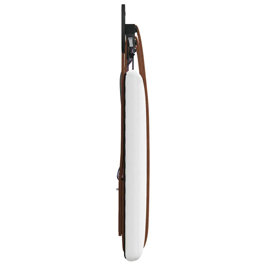 Tête de lit suspendue Avec lumière LED Blanc PU antique - 7