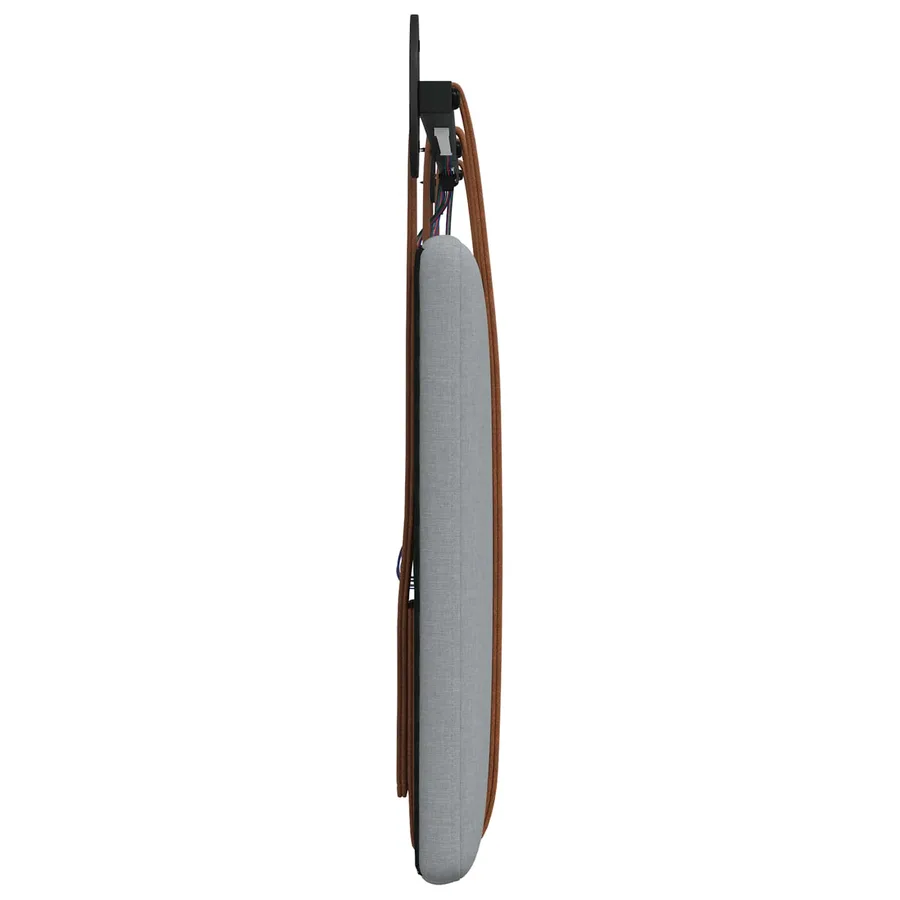 Tête de lit suspendue Avec lumière LED Gris clair PU antique - 7