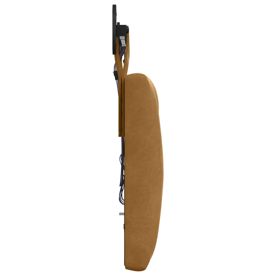 Tête de lit suspendue Avec lumière LED Marron Velours - 7