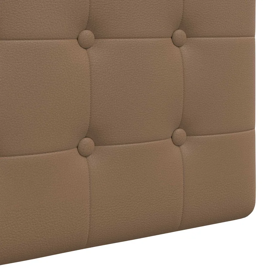 Tête de lit suspendue Avec lumière LED Cappuccino Simili cuir - 9