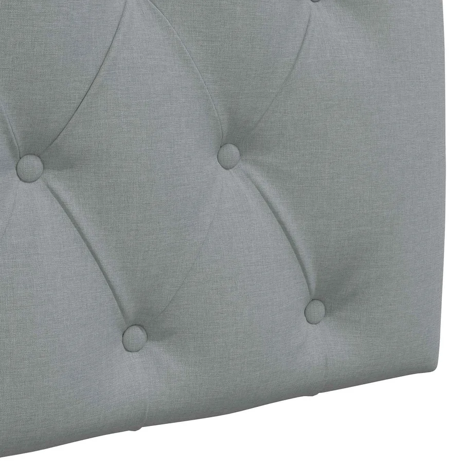 Tête de lit suspendue Avec lumière LED Gris clair Tissu - 9