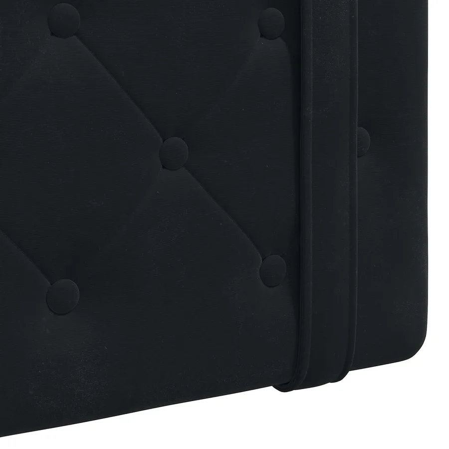 Tête de lit suspendue Avec lumière LED Noir Velours - 9