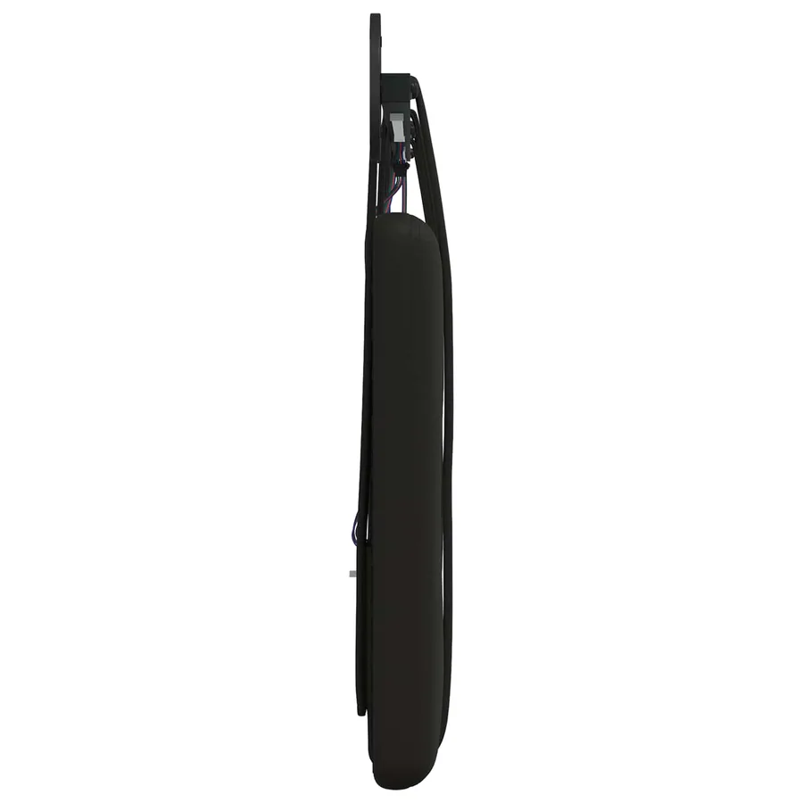 Tête de lit suspendue Avec lumière LED Noir Simili cuir - 7