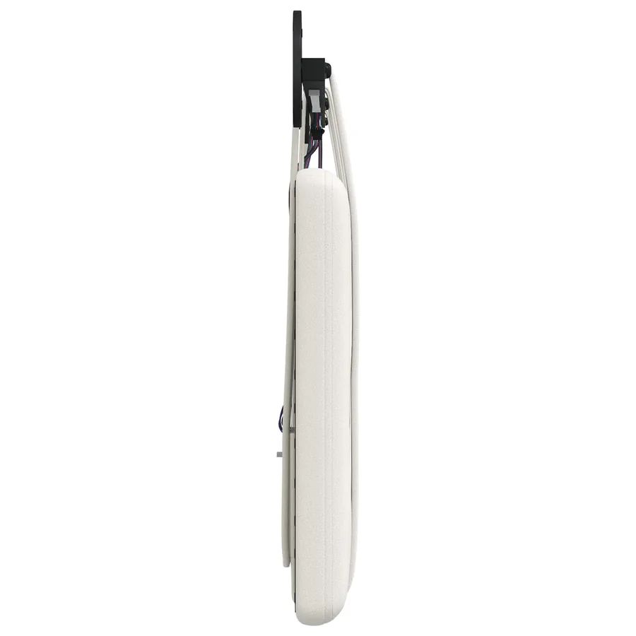 Tête de lit suspendue Avec lumière LED Blanc Simili cuir - 7