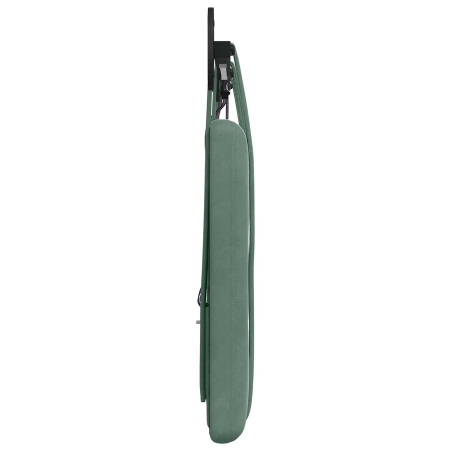 Tête de lit suspendue Avec lumière LED Vert Mer Velours - 7