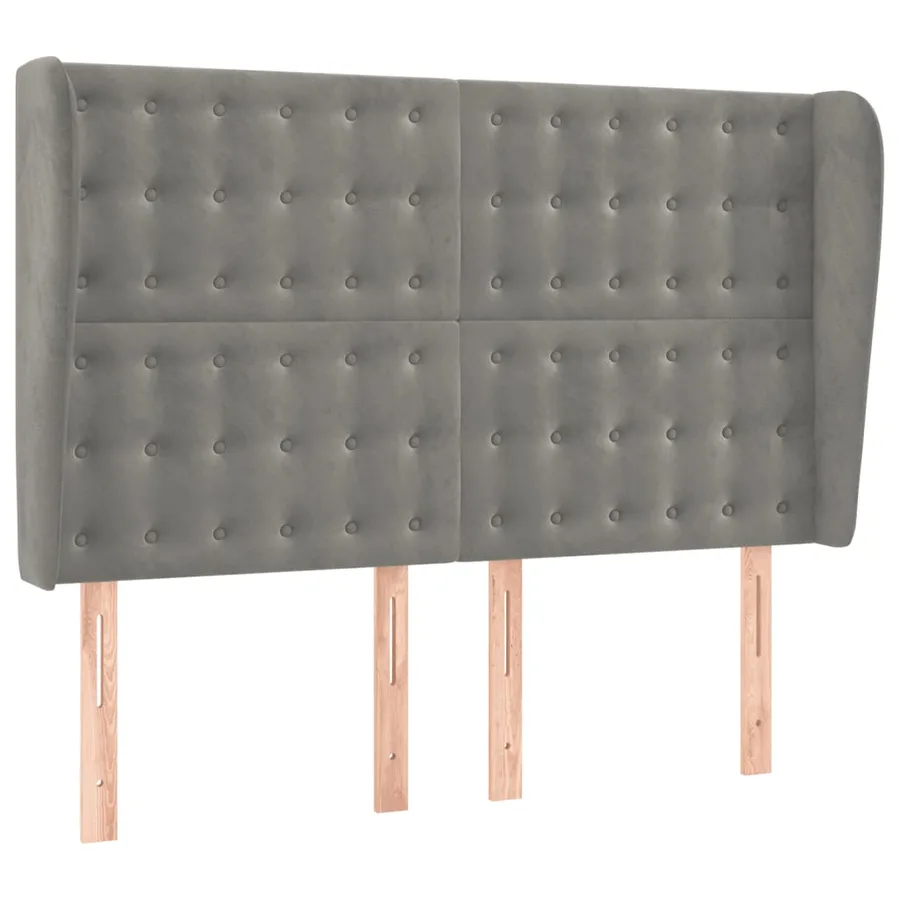 Sommier à lattes de lit matelas et LED Gris clair 140x200 cm - 7