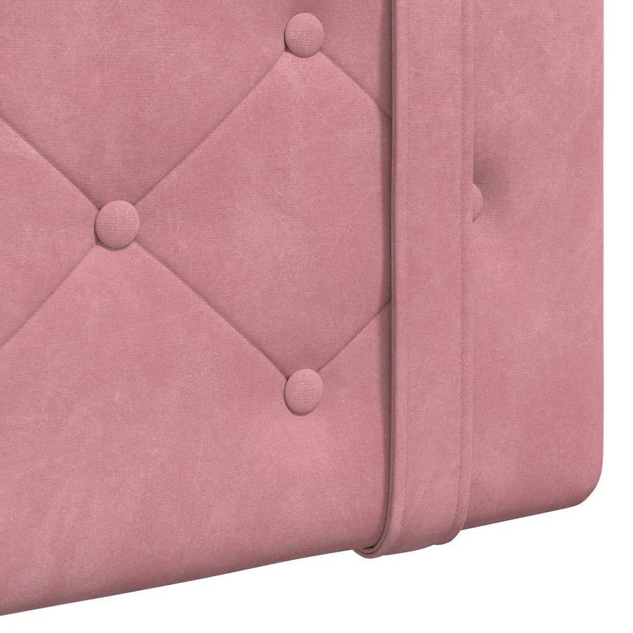 Tête de lit suspendue Avec lumière LED Rose Velours - 9