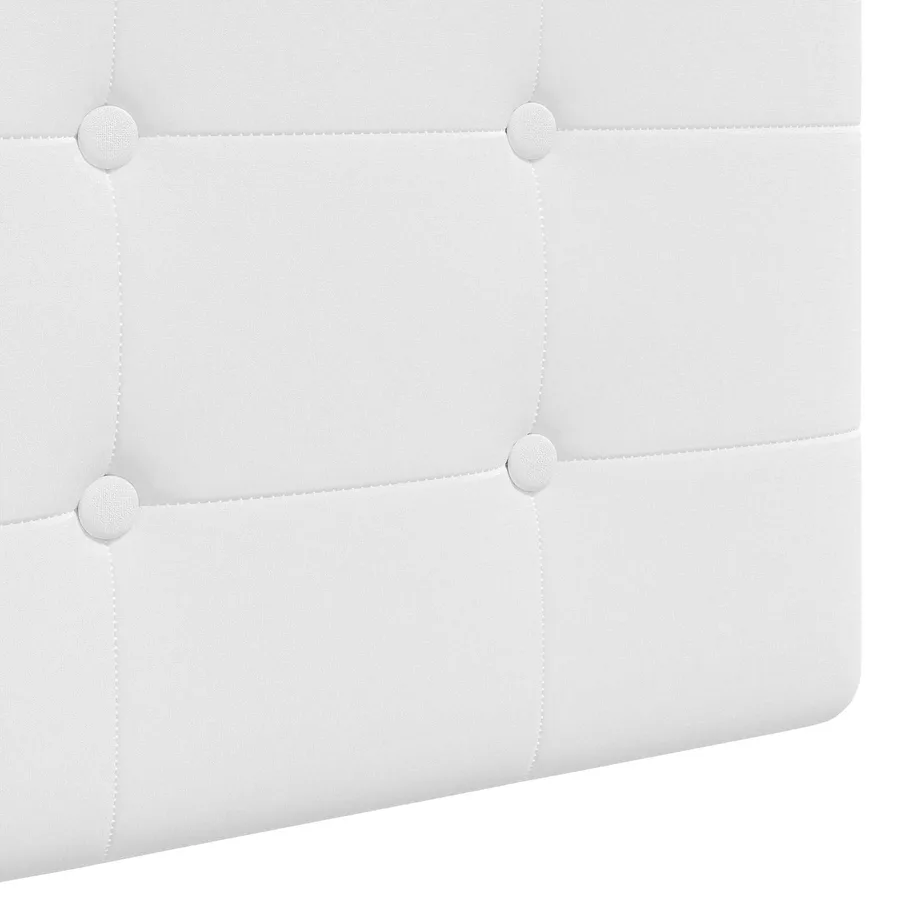 Tête de lit suspendue Avec lumière LED Blanc Tissu - 9