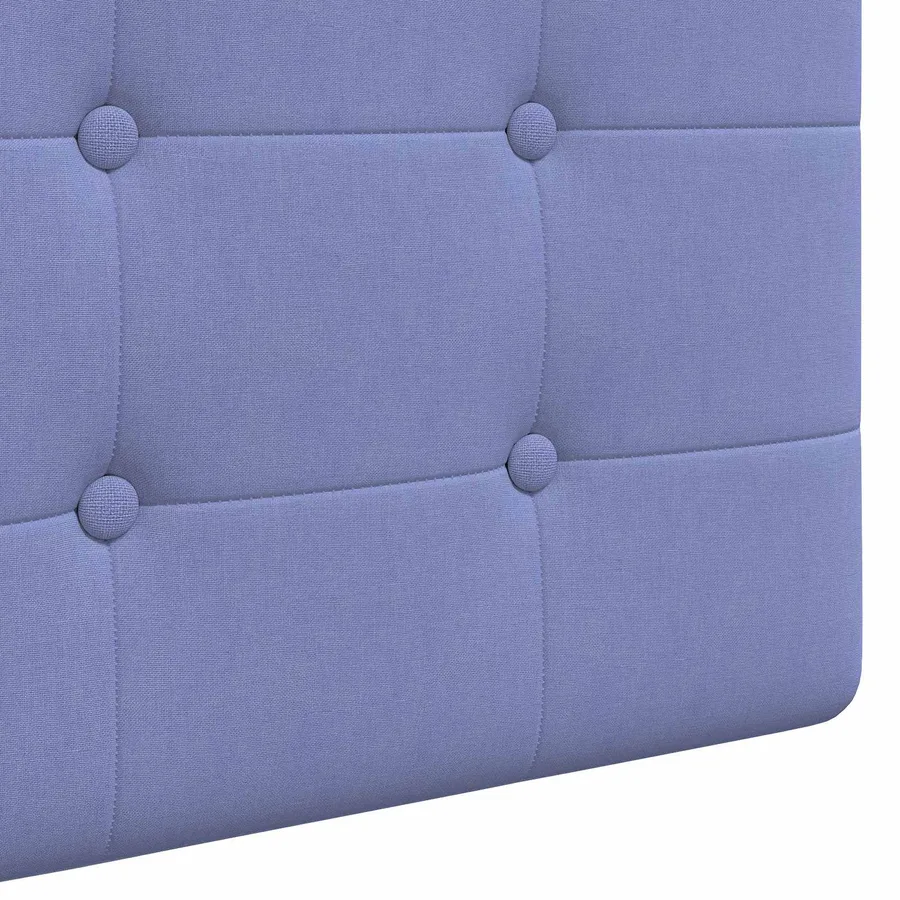 Tête de lit suspendue Avec lumière LED Bleu denim Tissu - 9