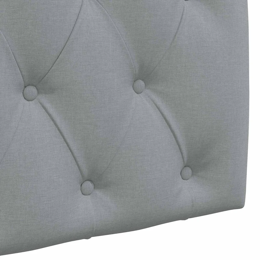 Tête de lit suspendue Avec lumière LED Gris clair Tissu - 9