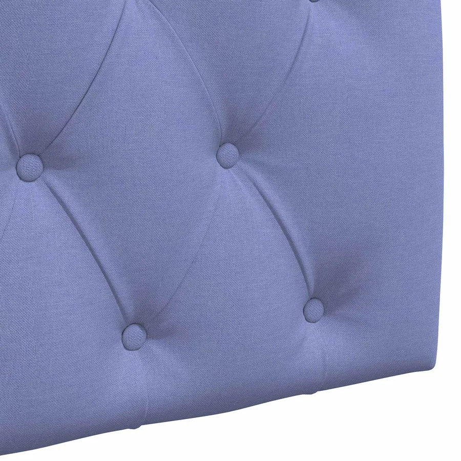 Tête de lit suspendue Avec lumière LED Bleu denim Tissu - 9