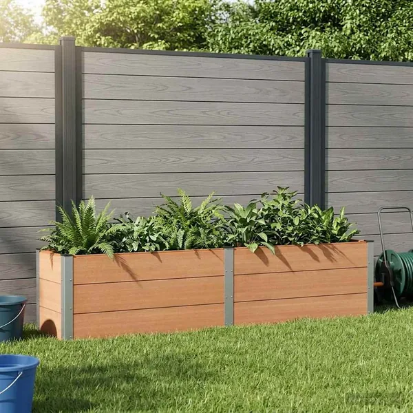 Jardinière surélevée Marron 250 x 50 x 54 cm