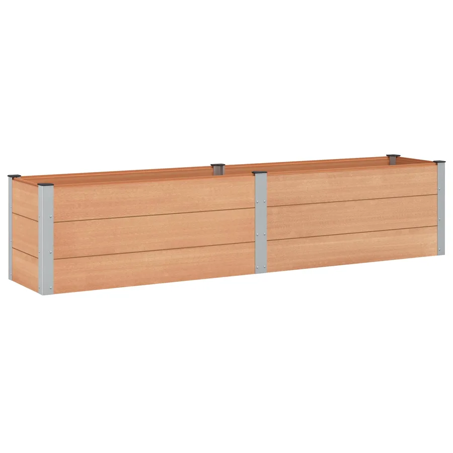 Jardinière surélevée Marron 250 x 50 x 54 cm - 2