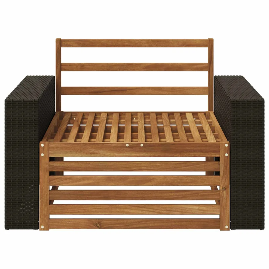 Sofa de milieu extérieur Naturel - 3