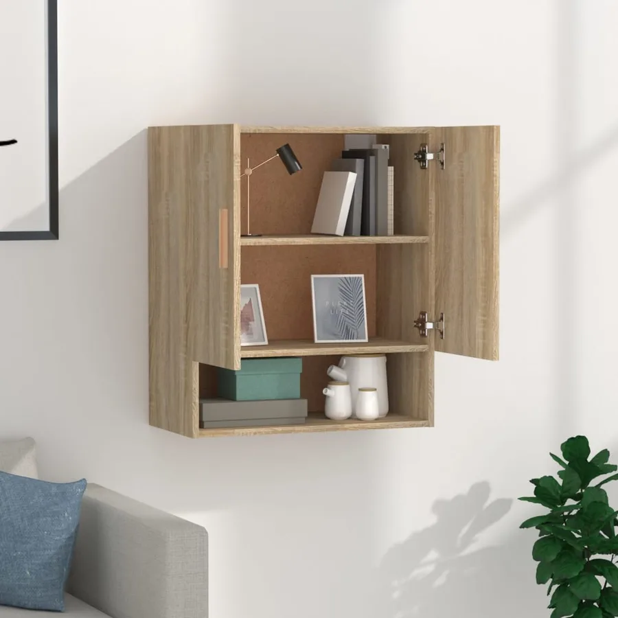 Armoire murale Chêne sonoma 60x31x70 cm Bois d'ingénierie - 3