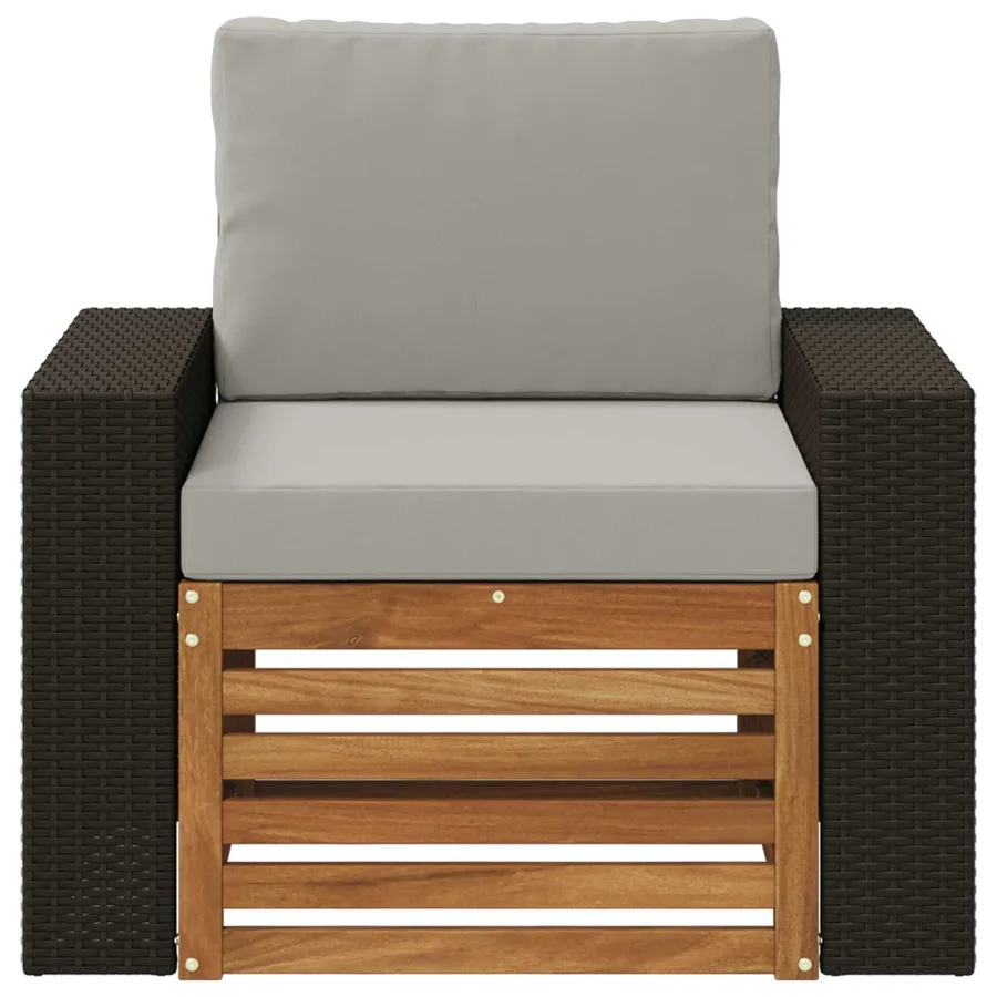 Sofa de milieu extérieur Naturel - 3