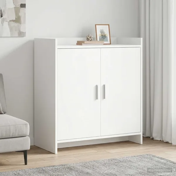 Buffet Blanc 72 x 36 x 80 cm Bois d'ingénierie