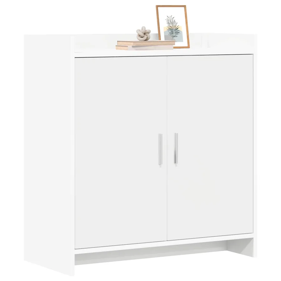 Buffet Blanc 72 x 36 x 80 cm Bois d'ingénierie - 3