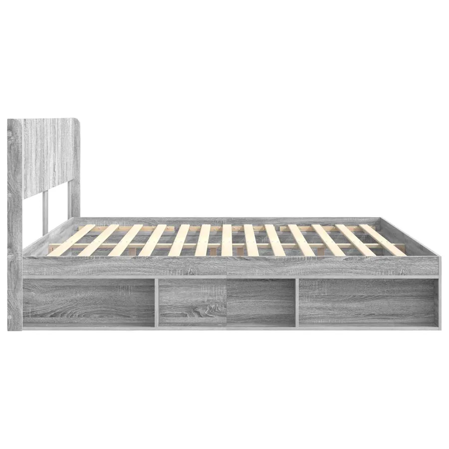 Cadre de lit avec rangement et tête de lit 2 pc - 6