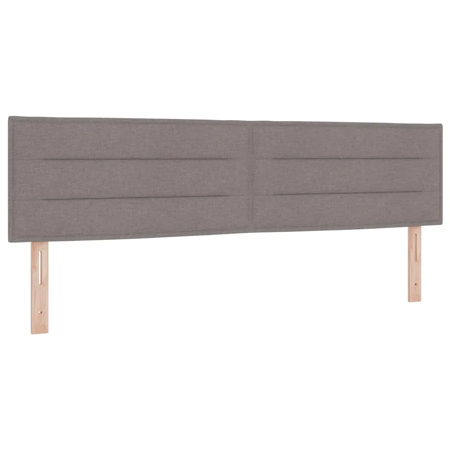 Lit boxspring avec matelas Taupe 180 x 200 cm Tissu - 3