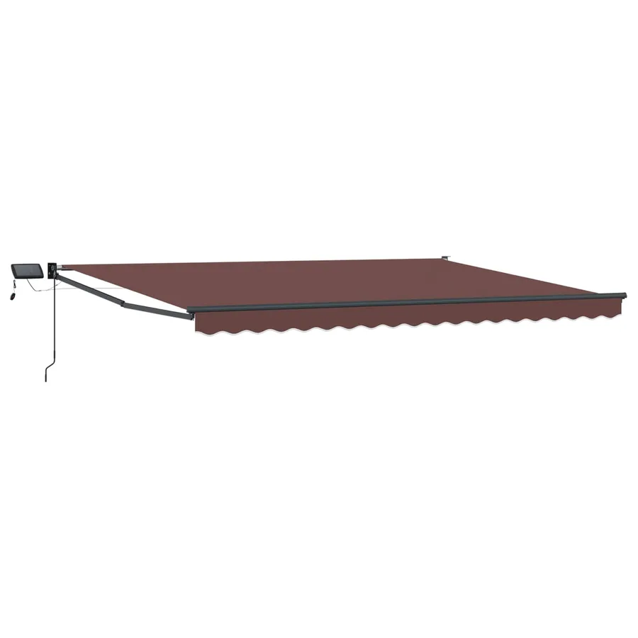 Store rétractable manuel avec LEDs 4,5 × 3 m - 2