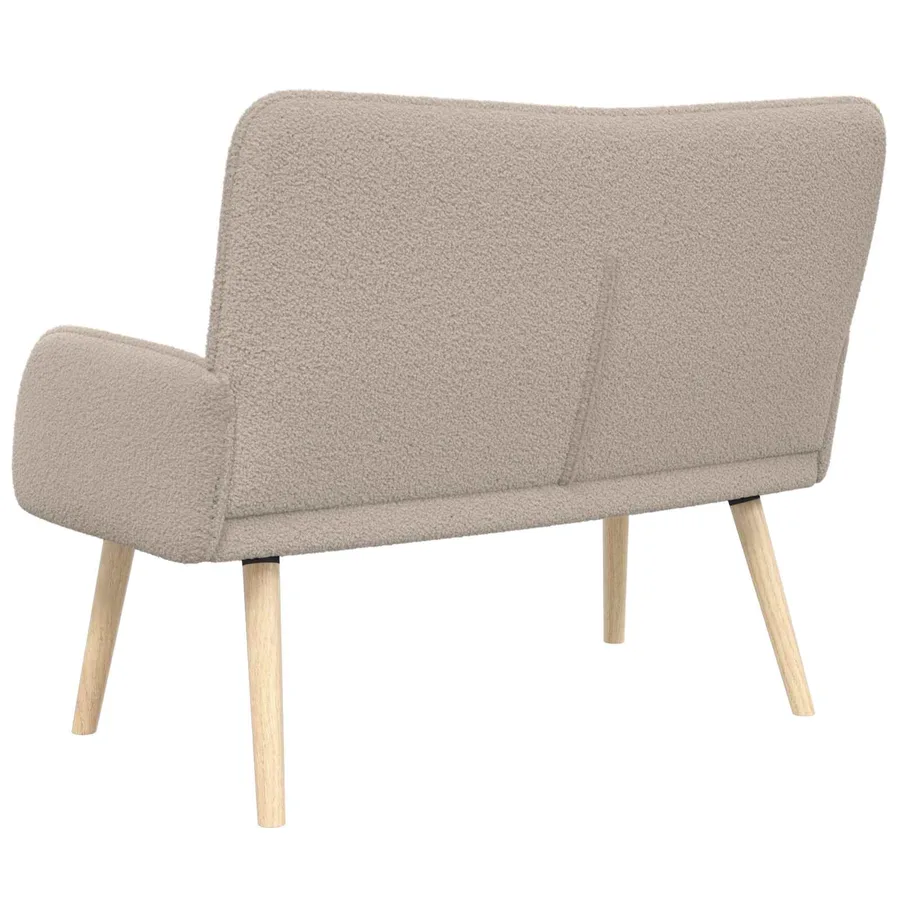 Sofa 2 places Gris clair 115 x 61 x 87 cm Bouclé - 7