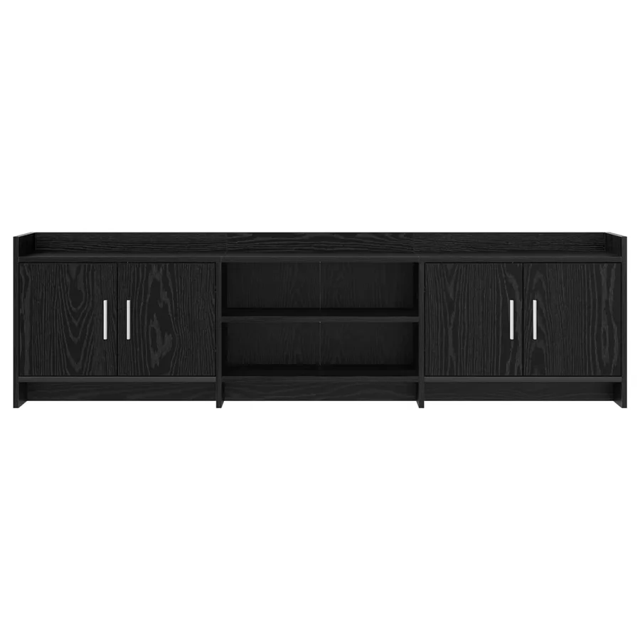 Meuble TV 168 x 33 x 47 cm Chêne noir Bois d'ingénierie - 5