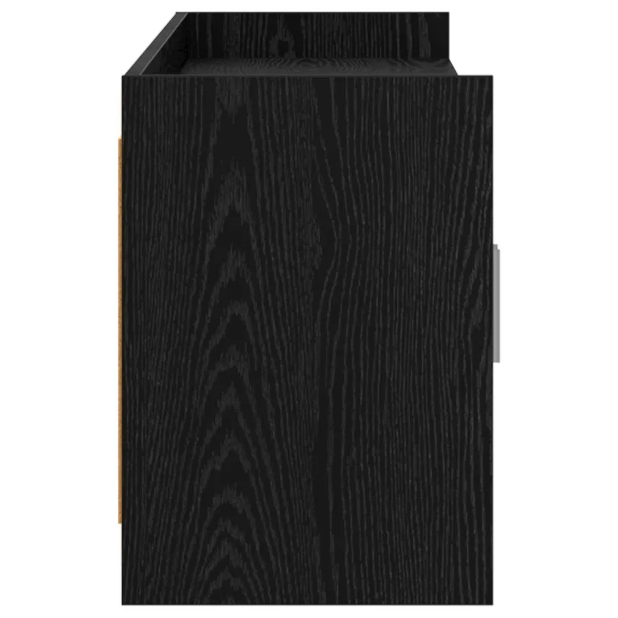 Meuble TV 168 x 33 x 47 cm Chêne noir Bois d'ingénierie - 6