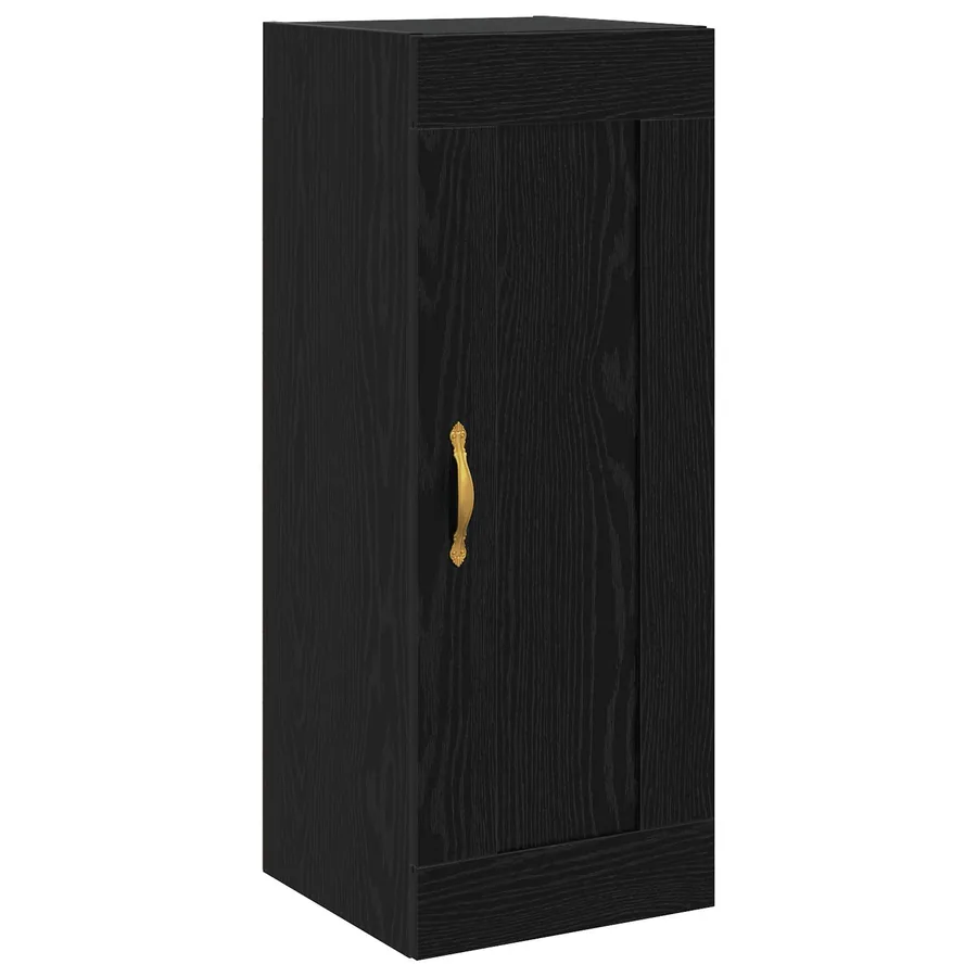 Meuble mural Chêne noir 34,5 x 34 x 90 cm Bois d'ingénierie