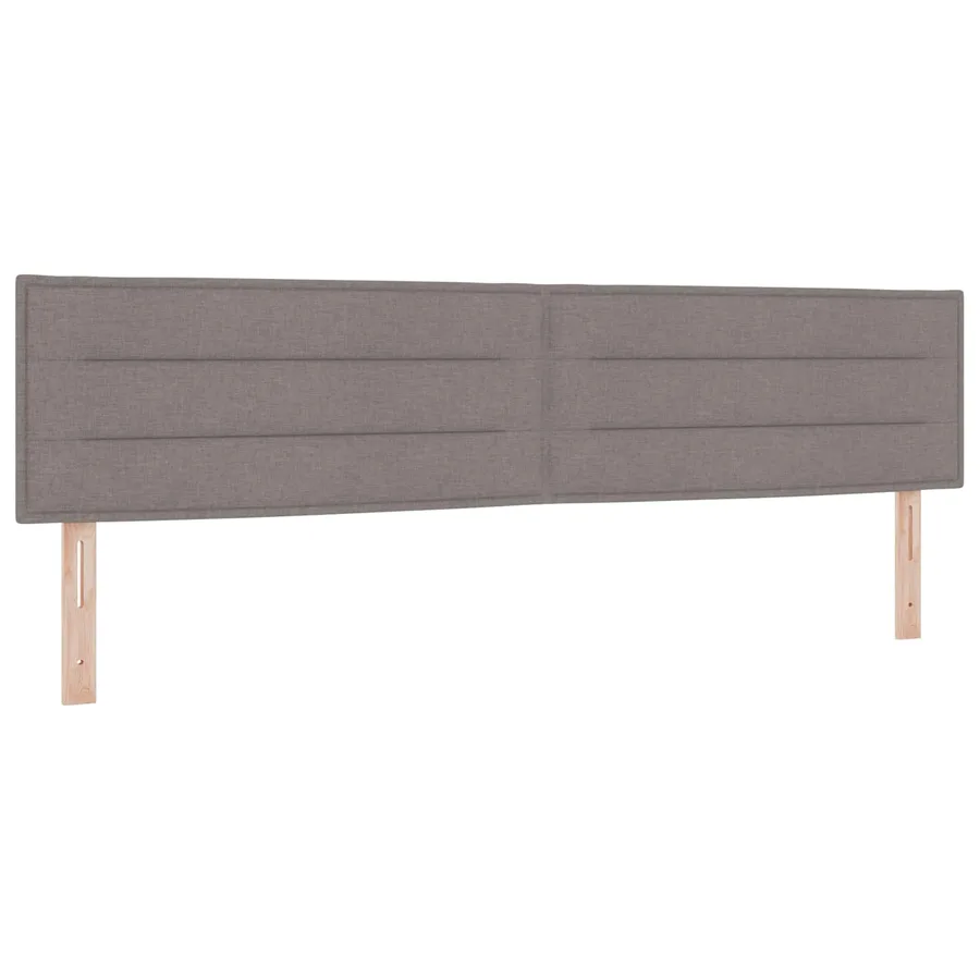 Lit boxspring avec matelas Taupe 200 x 200 cm Tissu - 3