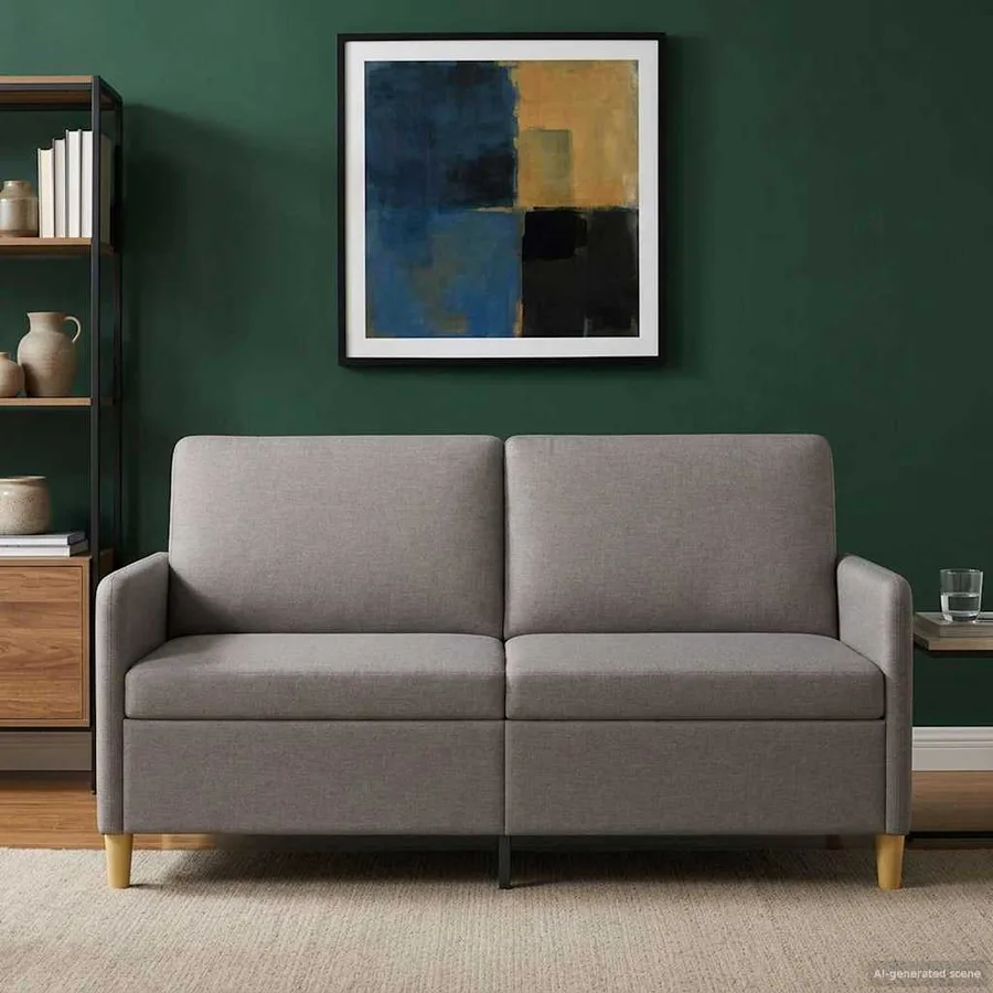 Sofa avec rangement Taupe 172 x 78 x 87 cm Polyester - 3