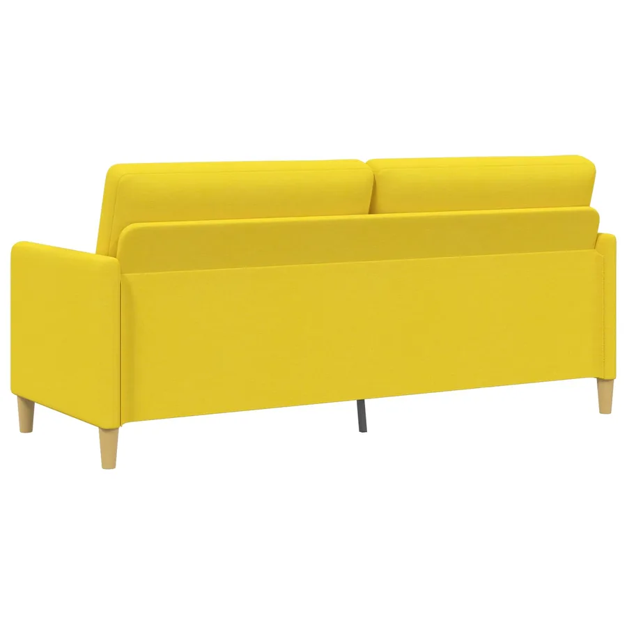 Sofa avec rangement Jaune clair 192 x 78 x 87 cm Polyester - 5